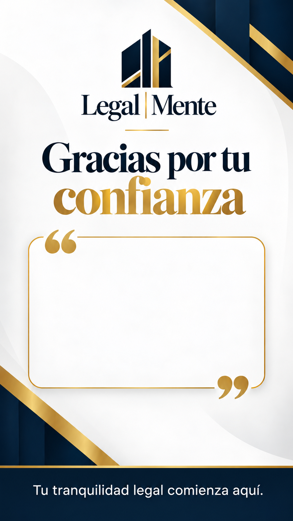 Legal | Mente. Gracias por tu confianza.